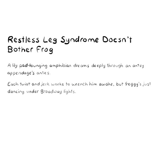 Restless Leg Syndrome Doesn't Bother Frog