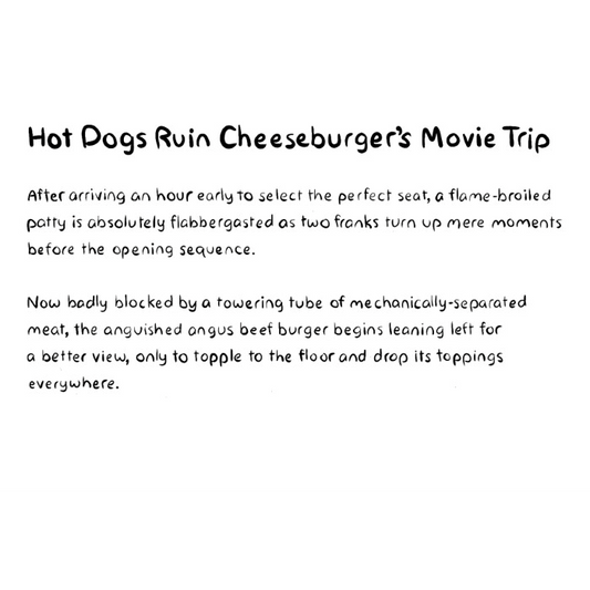 Hot Dogs Ruin Cheeseburger's Movie Trip