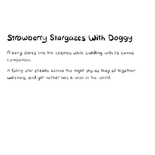 Strawberry Stargazes With Doggy