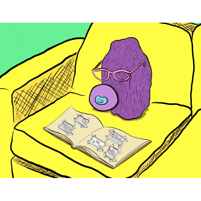 Raisin Reminisces With Grandson