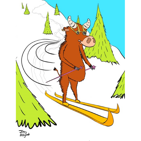 Bull Beginning To Regret Foregoing Bunny Slopes