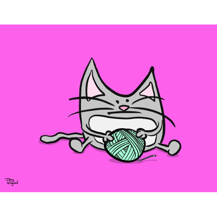 Cat Solves Existential Crisis With Yarn Ball