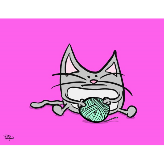 Cat Solves Existential Crisis With Yarn Ball