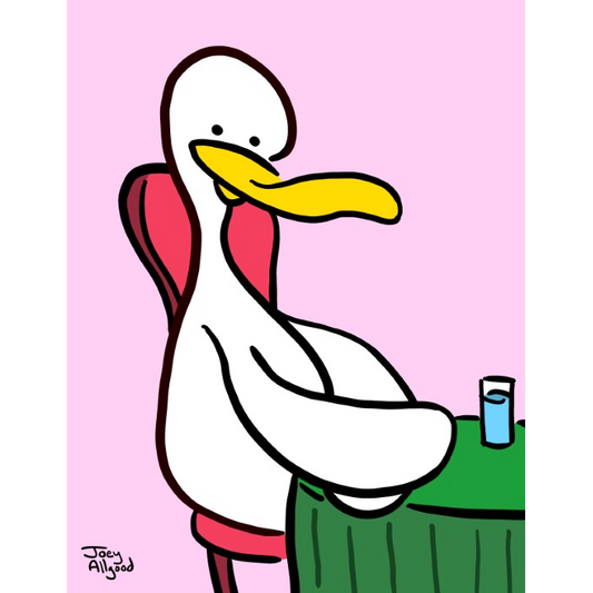 Hungry Duck Continues Waiting For Complimentary Bread Basket