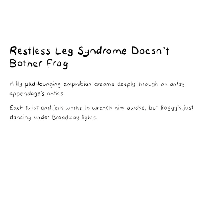 Restless Leg Syndrome Doesn't Bother Frog