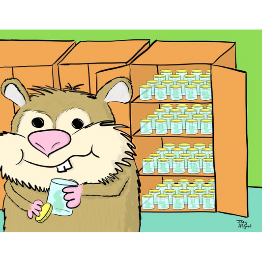 Delusional Hamster Builds Fart Jar Collection