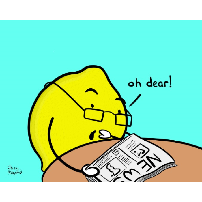 Near-Sighted Lemon Disconcerted With News