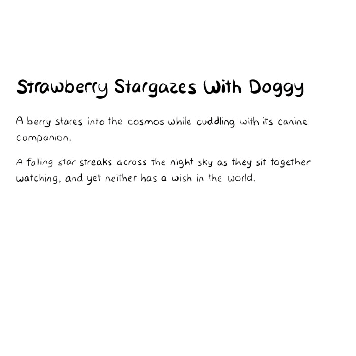 Strawberry Stargazes With Doggy