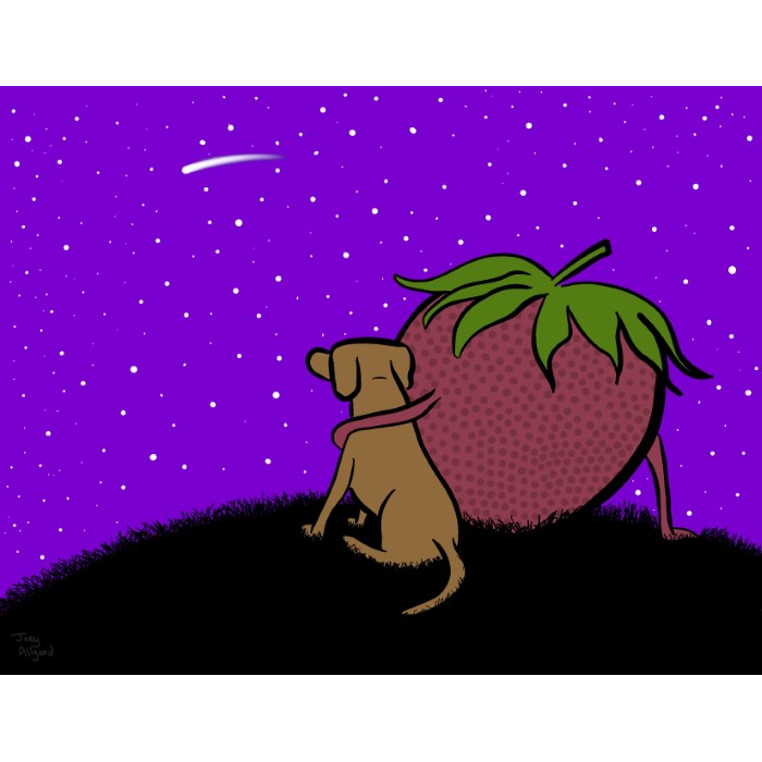 Strawberry Stargazes With Doggy