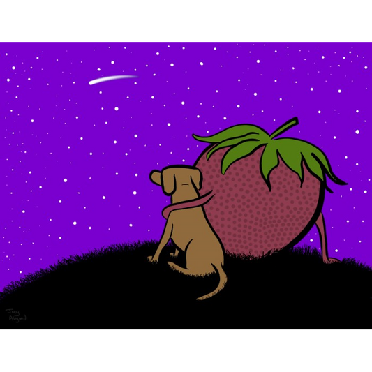 Strawberry Stargazes With Doggy